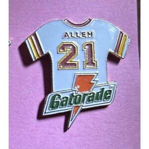 Terry Allen #21 Washington Redskins Gatorade Jersey Pin EUC